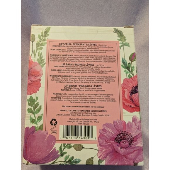 The Simple Joy Co. Floral Lip Care Set With Lip Balm & Lip Scrub - Picture 2 of 2